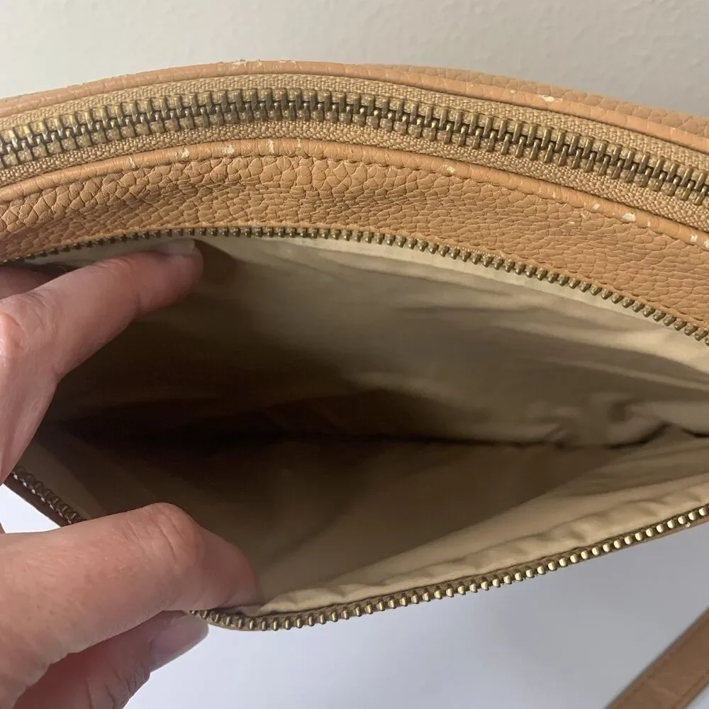 FRESHLY PICKED Women's Diaper Crossbody Shoulder Bag Tan Brown Vegan Leather